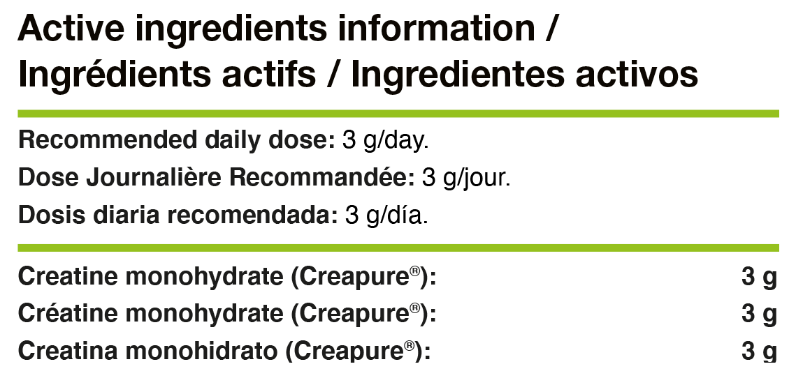 Supplement Facts CreaGEN